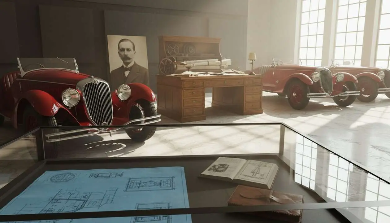  Nicola Romeo, fundador de Alfa Romeo, celebrando 150 a&ntilde;os desde su nacimiento y su legado en la automoci&oacute;n italiana &mdash; Imagen generada por IA 