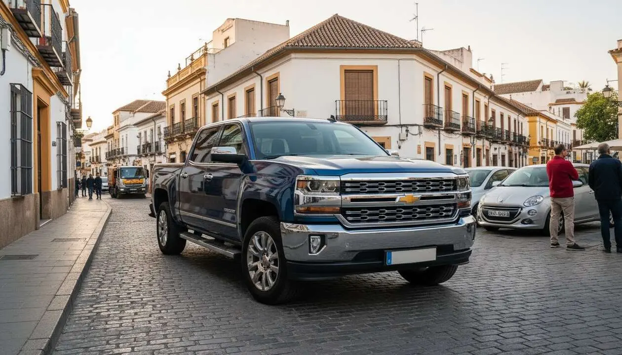  Chevrolet Silverado en Espa&ntilde;a: razones por las que no se ven en las calles espa&ntilde;olas &mdash; Imagen generada por IA 