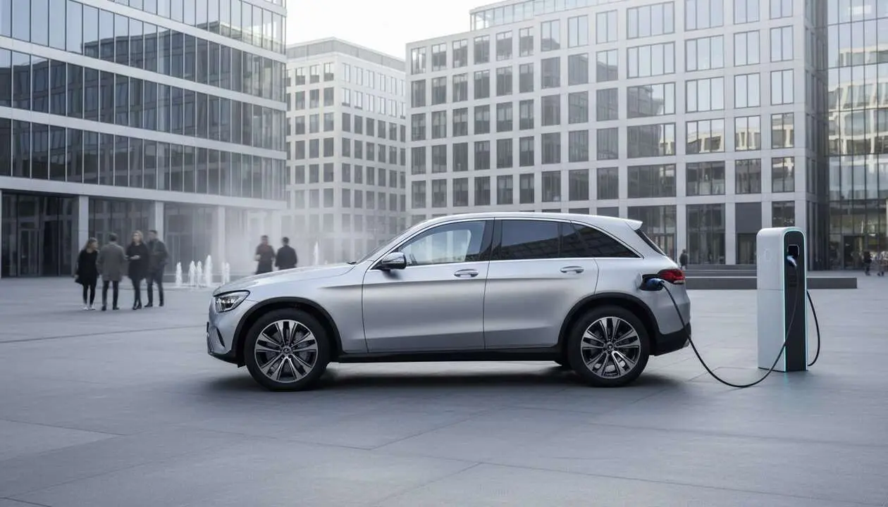  Mercedes GLC el&eacute;ctrico con nuevo precio reducido en Europa y autonom&iacute;a mejorada de hasta 670 kil&oacute;metros reales &mdash; Imagen generada por IA 