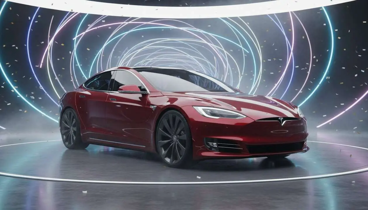  Tesla Model S edici&oacute;n limitada especial despedida con dise&ntilde;o exclusivo y tecnolog&iacute;as avanzadas que enamoran fans y conductores electricos &mdash; Imagen generada por IA 
