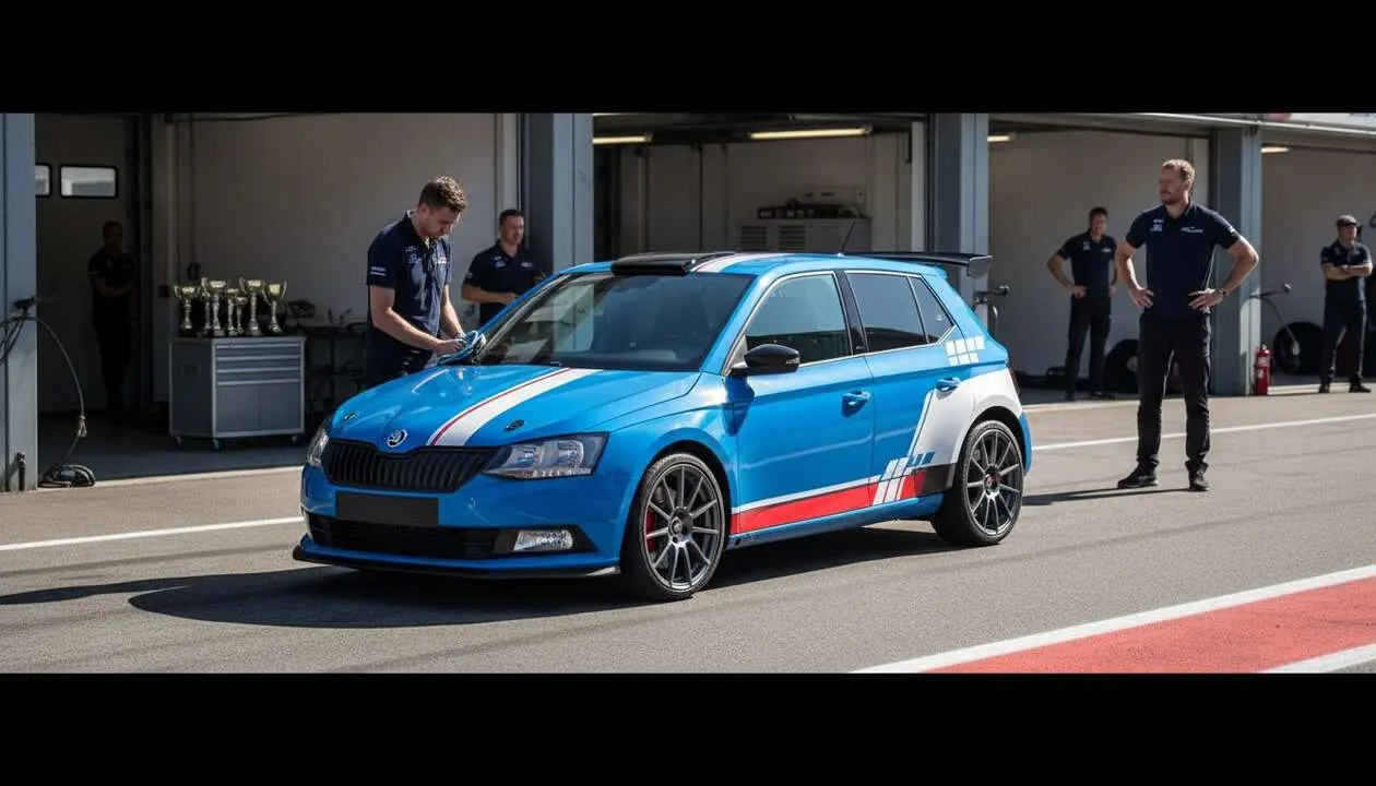  Skoda Fabia Motorsport Edition con 177 CV en edici&oacute;n limitada a solo 125 unidades disponibles en 2024 &mdash; Imagen generada por IA 