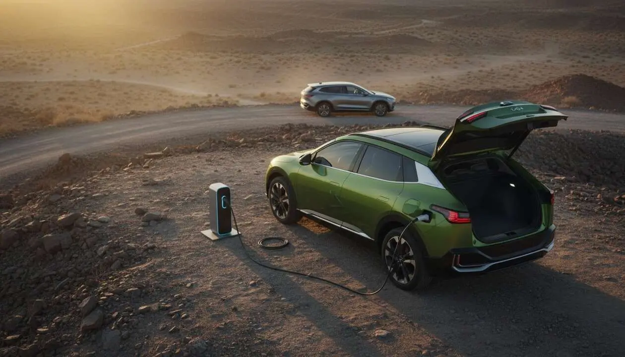  Kia EV4 con nuevo precio m&aacute;s bajo destaca por su gran autonom&iacute;a y amplio maletero frente a BYD &mdash; Imagen generada por IA 