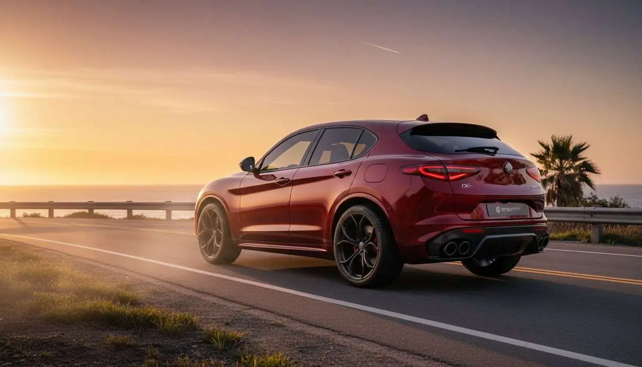  Alfa Romeo Stelvio 2026 con nuevo Pack Performance que mejora potencia y dise&ntilde;o deportivo &mdash; Imagen generada por IA 