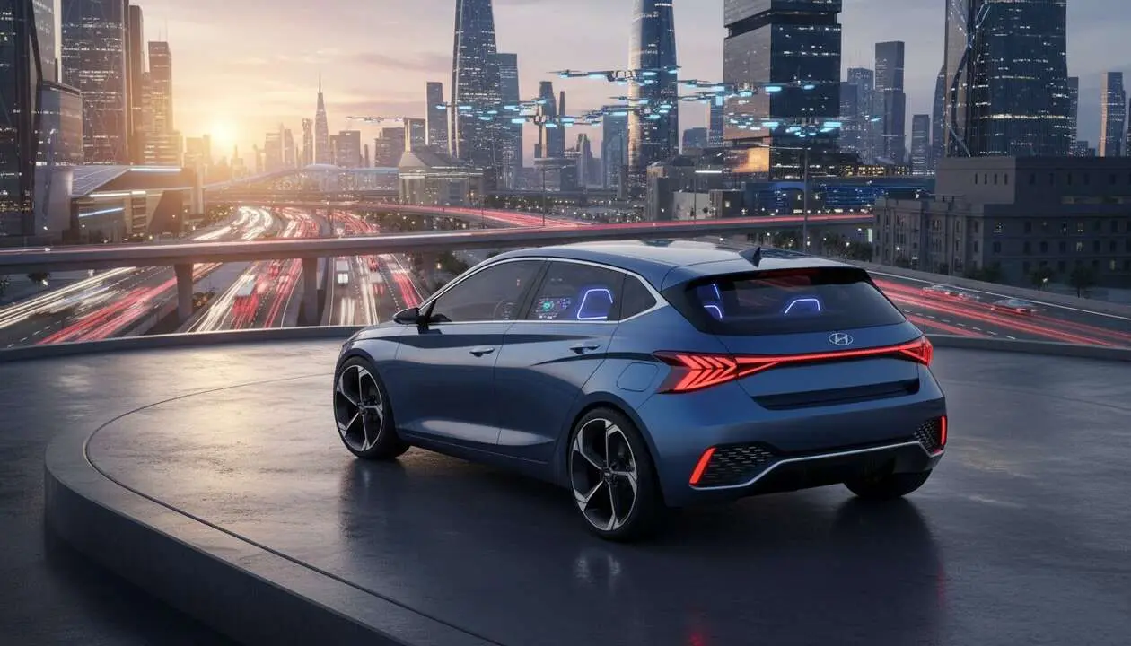  Hyundai i20 2027 con dise&ntilde;o innovador y tecnolog&iacute;a avanzada para competir en el mercado global frente a China &mdash; Imagen generada por IA 