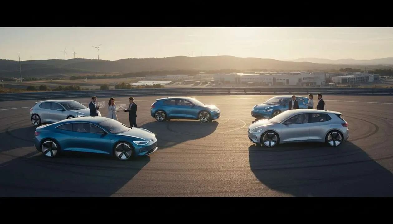  Volkswagen 2026 presenta innovadoras novedades el&eacute;ctricas fabricadas en Espa&ntilde;a que sorprenden al mercado automotriz &mdash; Imagen generada por IA 