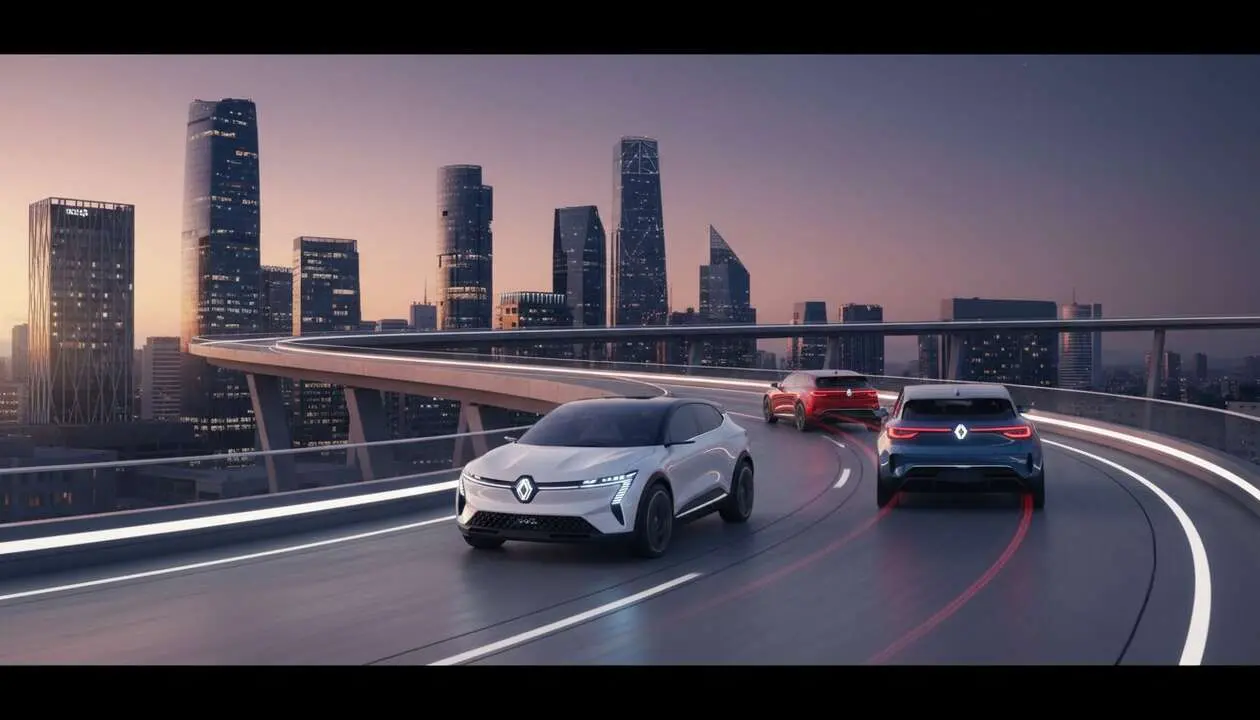  Renault presenta sus innovadores coches el&eacute;ctricos E-Tech que revolucionan el mercado automotriz sostenible &mdash; Imagen generada por IA 