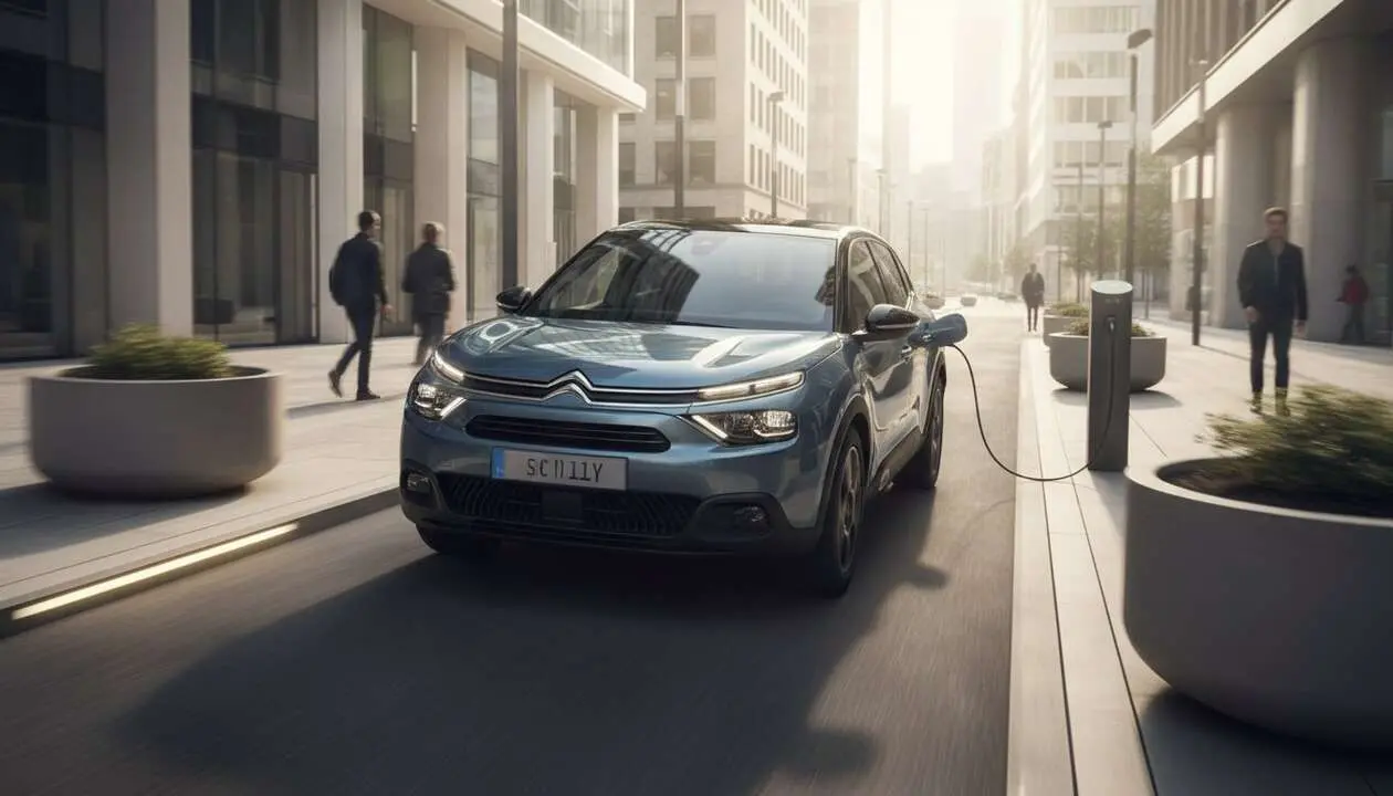  Citro&euml;n presenta su nuevo SUV el&eacute;ctrico compacto ideal para la movilidad urbana sostenible y eficiente &mdash; Imagen generada por IA 