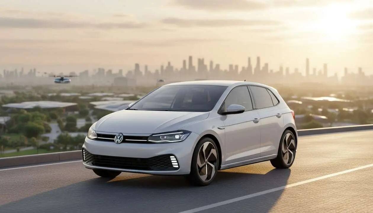  Volkswagen ID Polo 2026 el&eacute;ctrico y econ&oacute;mico mostrando dise&ntilde;o moderno y tecnolog&iacute;a innovadora &mdash; Imagen generada por IA 