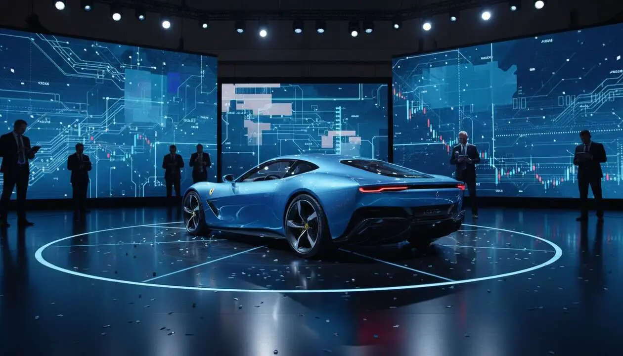  Ferrari Luce el&eacute;ctrico revolucionario que impacta la Bolsa y genera debate entre los inversores en el mercado financiero &mdash; Imagen generada por IA 