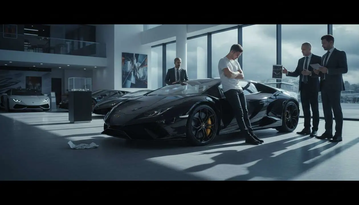  Lucas P&eacute;rez estafado en 340.000 euros durante la venta de su Lamborghini, una estafa millonaria que alerta a compradores &mdash; Imagen generada por IA 