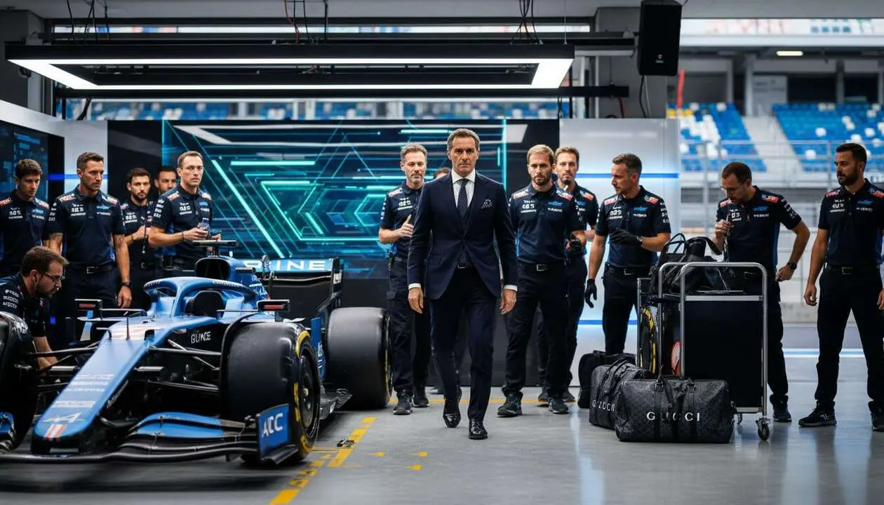  Luca de Meo regresa a Renault y revoluciona Alpine en la F&oacute;rmula 1 con colaboraci&oacute;n exclusiva de Gucci &mdash; Imagen generada por IA 