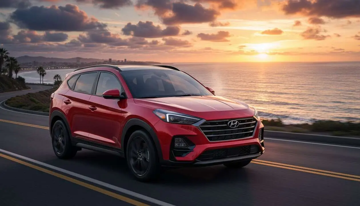  Hyundai Tucson N Line 2026 SUV h&iacute;brido deportivo con dise&ntilde;o moderno y tecnolog&iacute;a avanzada para conducci&oacute;n eficiente &mdash; Imagen generada por IA 