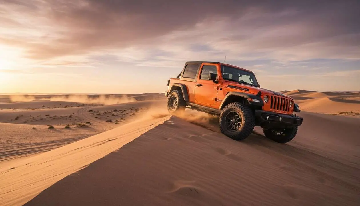  Jeep Wrangler Scrambler SRT en acci&oacute;n con dise&ntilde;o todoterreno extremo y potencia que conquista cualquier terreno &mdash; Imagen generada por IA 