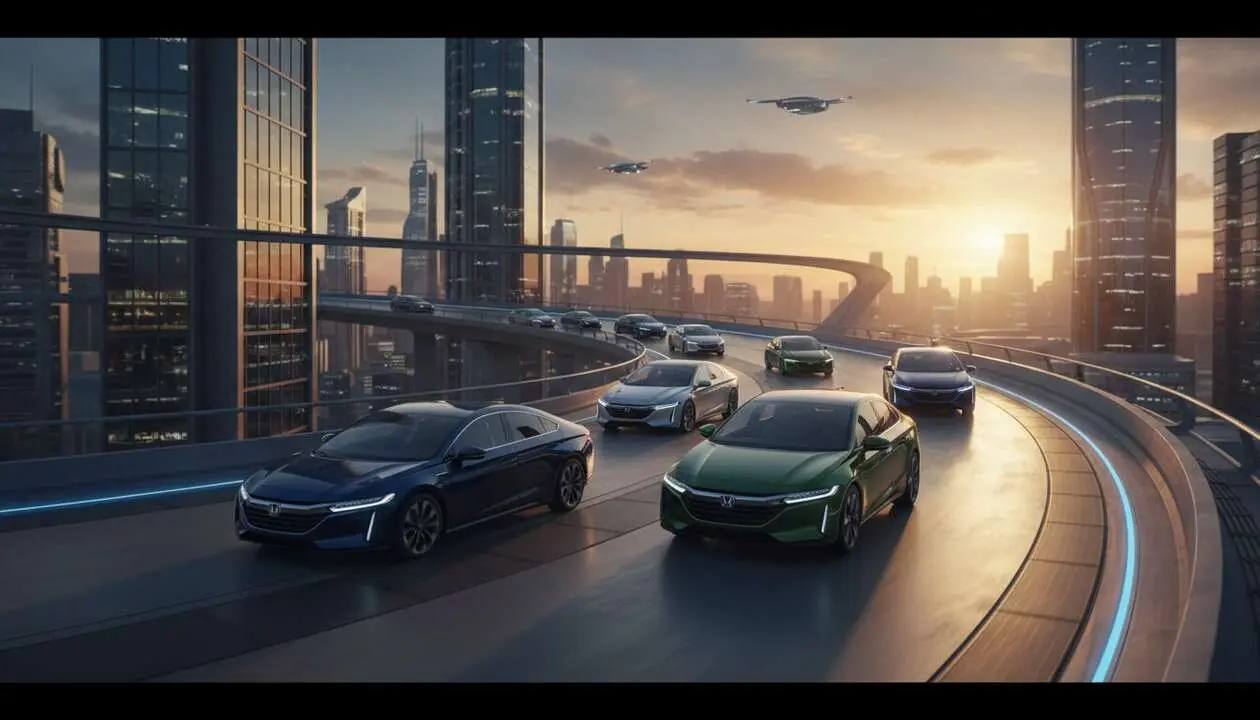  Honda h&iacute;brido 2026 mostrando sus ventajas y caracter&iacute;sticas claves para un futuro sostenible y eficiente &mdash; Imagen generada por IA 