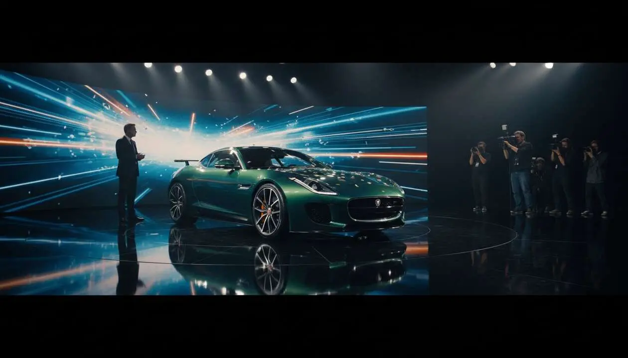  Jaguar presenta su nuevo coche deportivo que revive la legendaria saga de innovaci&oacute;n y lujo automotriz &mdash; Imagen generada por IA 