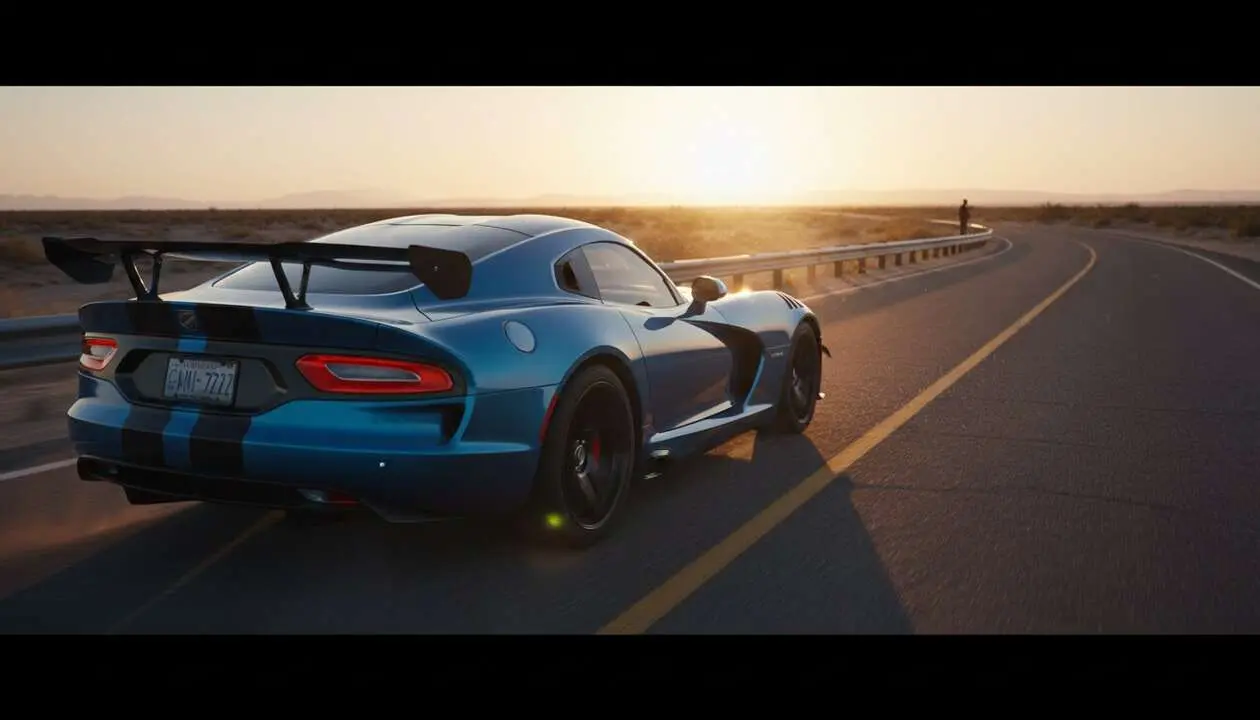  Dodge Viper con motor V10 legendario que marca el fin de una era en autom&oacute;viles deportivos estadounidenses &mdash; Imagen generada por IA 