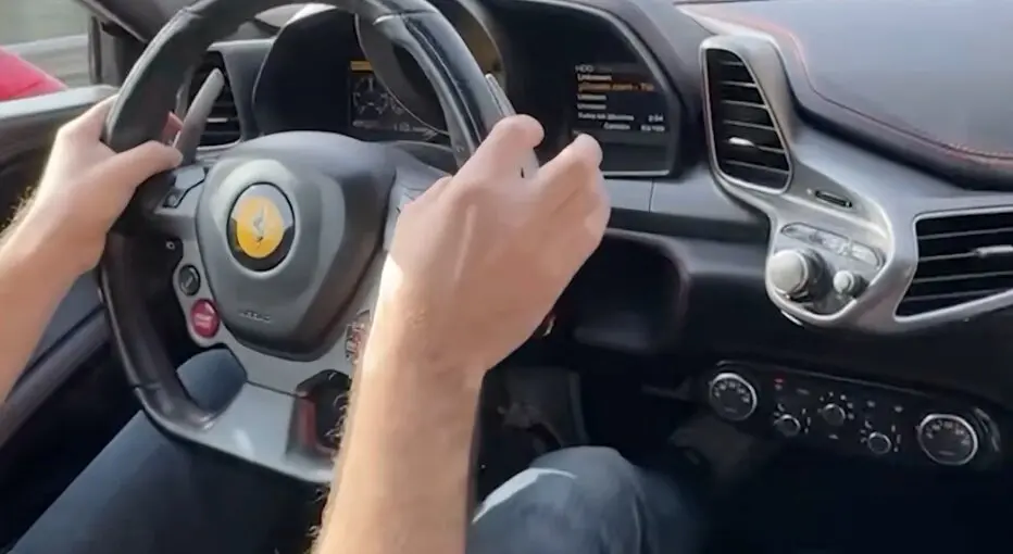 La prueba del Ferrari