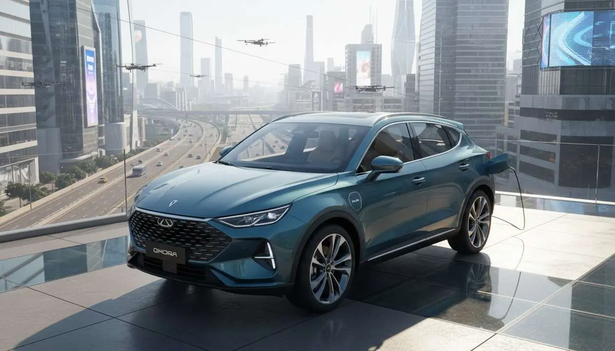  Omoda 5 con dise&ntilde;o innovador y tecnolog&iacute;a avanzada que est&aacute; revolucionando el mercado automotriz actual &mdash; Imagen generada por IA 