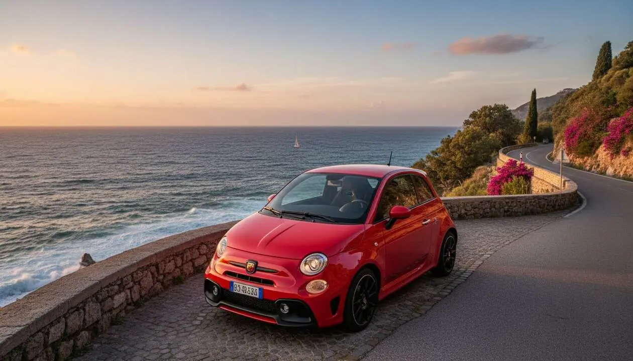  Abarth 595 nuevo modelo 2024 con dise&ntilde;o deportivo y potencia italiana excepcional para amantes del motor &mdash; Imagen generada por IA 