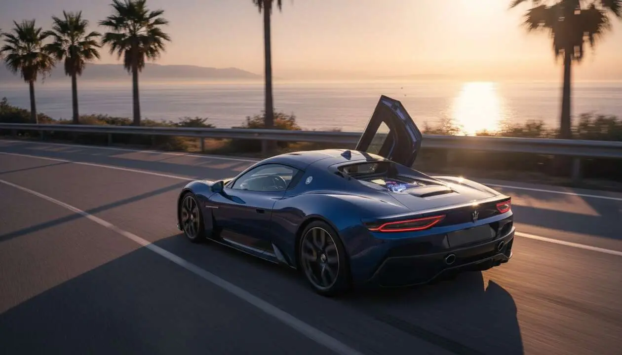  Maserati MC Pura Cielo con dise&ntilde;o exclusivo y potente motor V6 central para m&aacute;xima performance y elegancia &mdash; Imagen generada por IA 
