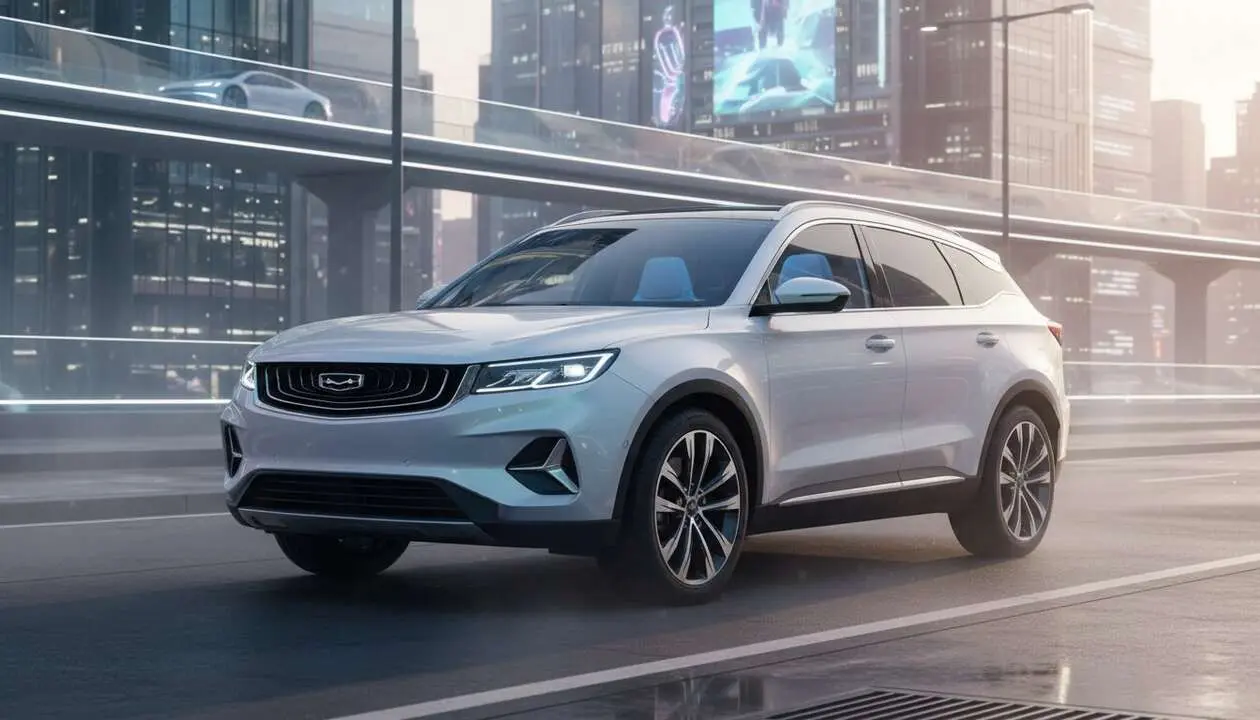  Geely Starray EM-i 2026 SUV h&iacute;brido innovador que combina eficiencia y dise&ntilde;o moderno para conducci&oacute;n sostenible &mdash; Imagen generada por IA 