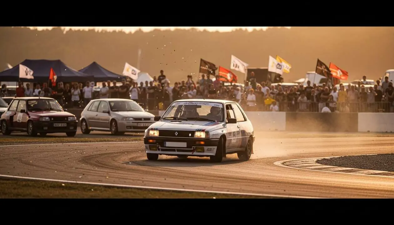  Renault 11 Turbo Gr.A en acci&oacute;n durante el gran festival Renault, una leyenda del automovilismo deportivo &mdash; Imagen generada por IA 