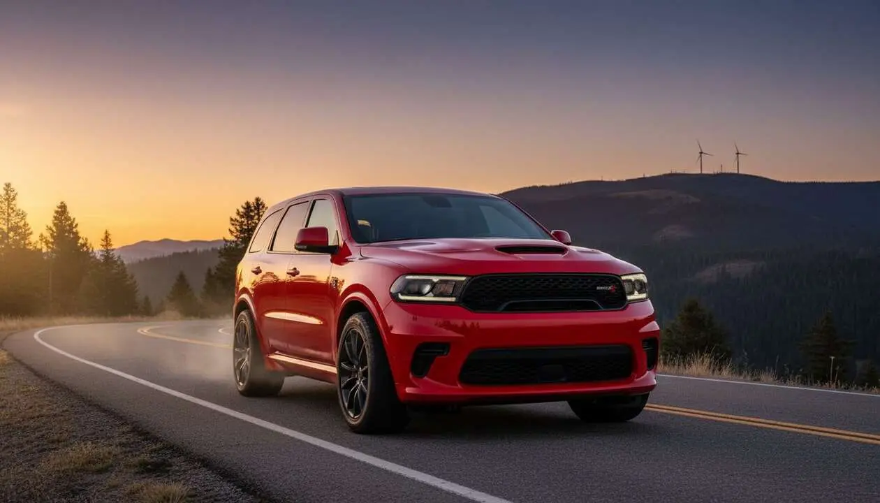  Dodge Durango Hellcat 710 CV potente y muscular que desaf&iacute;a la electrificaci&oacute;n y destaca en rendimiento SUV &mdash; Imagen generada por IA 