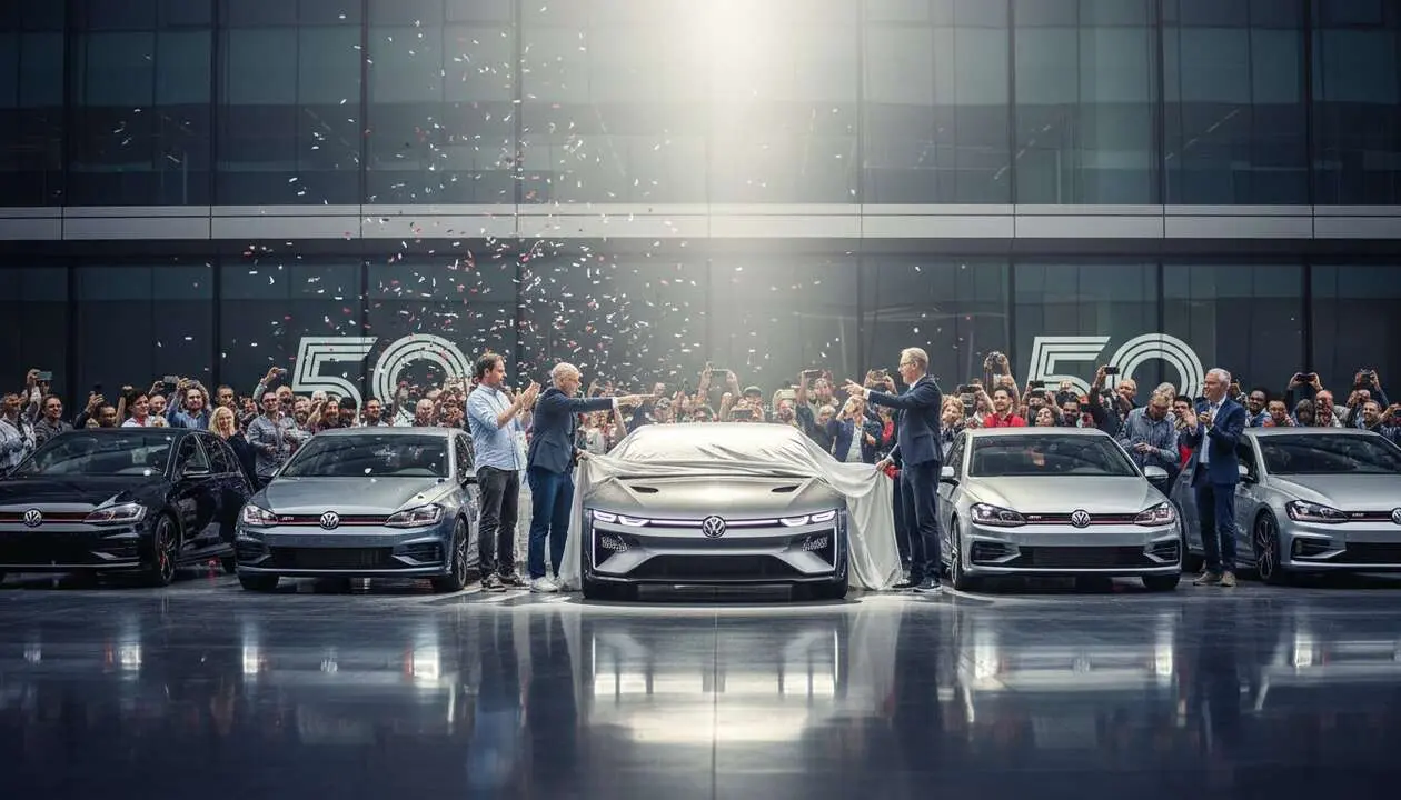  Volkswagen celebra 50 a&ntilde;os del ic&oacute;nico Golf GTI con edici&oacute;n especial y sorpresa para sus fans m&aacute;s fieles &mdash; Imagen generada por IA 