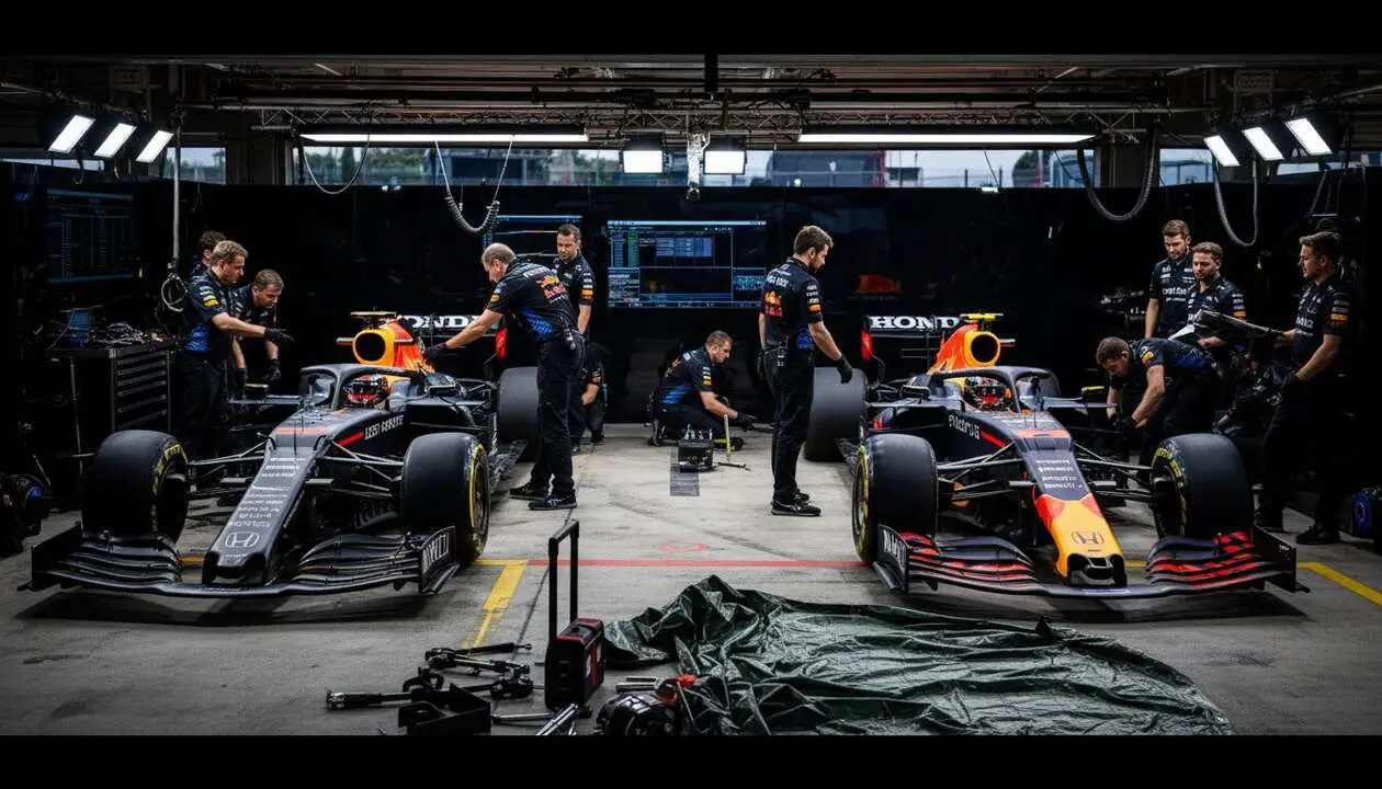  Honda y Aston Martin enfrentan desaf&iacute;os en F&oacute;rmula 1 y necesitan m&aacute;s tiempo para mejorar su desempe&ntilde;o en pista &mdash; Imagen generada por IA 