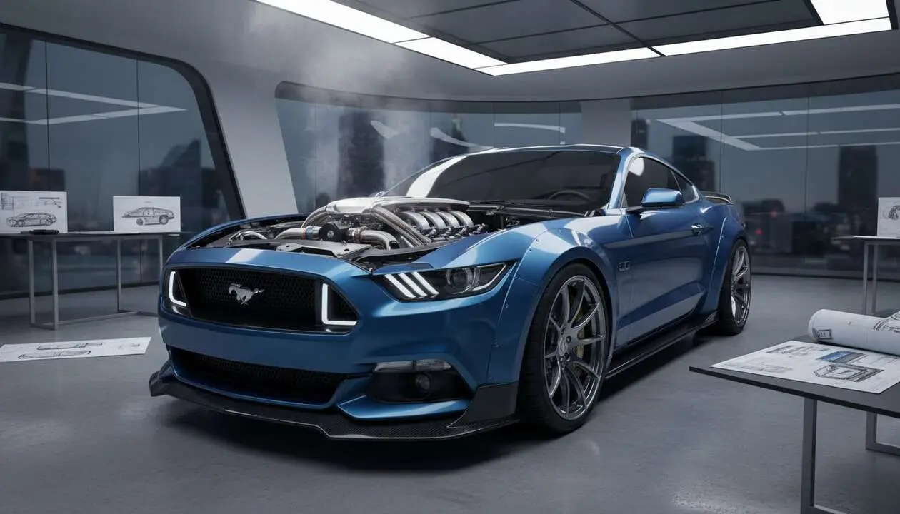  Ford Mustang V10 prototipo exclusivo revelando sus secretos y dise&ntilde;o innovador jam&aacute;s producido &mdash; Imagen generada por IA 