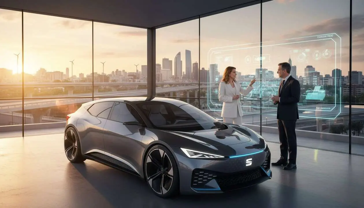  Isabel D&iacute;az Ayuso y Seat: la conexi&oacute;n clave que marcar&aacute; el futuro del sector automotriz en 2026 &mdash; Imagen generada por IA 
