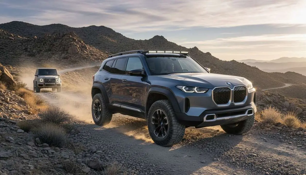  BMW presenta su nuevo todoterreno el&eacute;ctrico 4x4 que compite directamente con el ic&oacute;nico Clase G en rendimiento y dise&ntilde;o &mdash; Imagen generada por IA 
