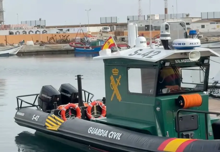 La lancha de la Guardia Civil