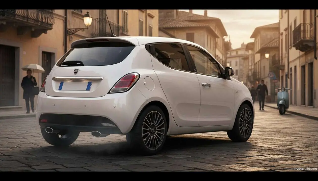 Lancia Ypsilon Turbo 100 con motor gasolina y cambio manual, dise&ntilde;o moderno y eficiente para ciudad &mdash; Imagen generada por IA 