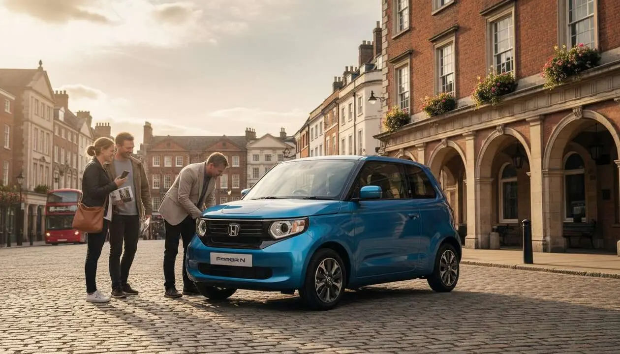  Honda Super-N el&eacute;ctrico en Reino Unido con precio accesible y dise&ntilde;o innovador para motociclistas urbanos &mdash; Imagen generada por IA 