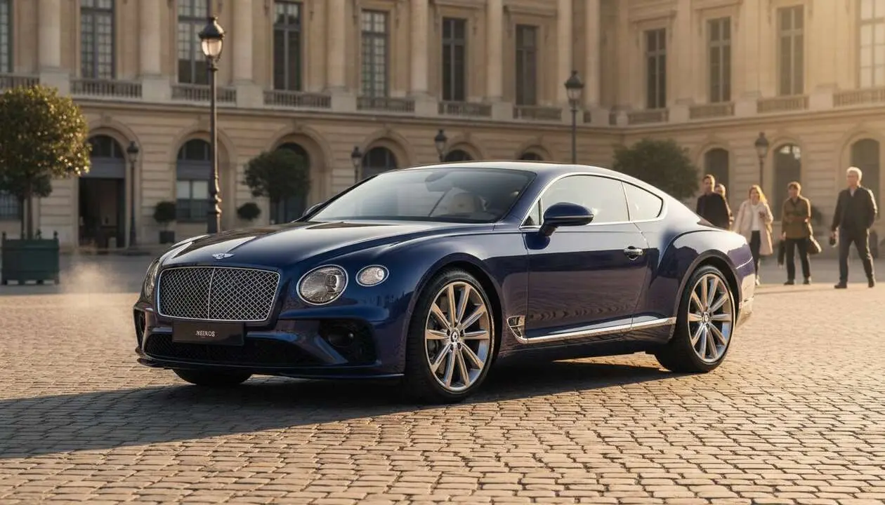  Bentley Continental GT en exhibici&oacute;n mostrando su dise&ntilde;o de lujo y potencia excepcional para amantes de coches exclusivos &mdash; Imagen generada por IA 