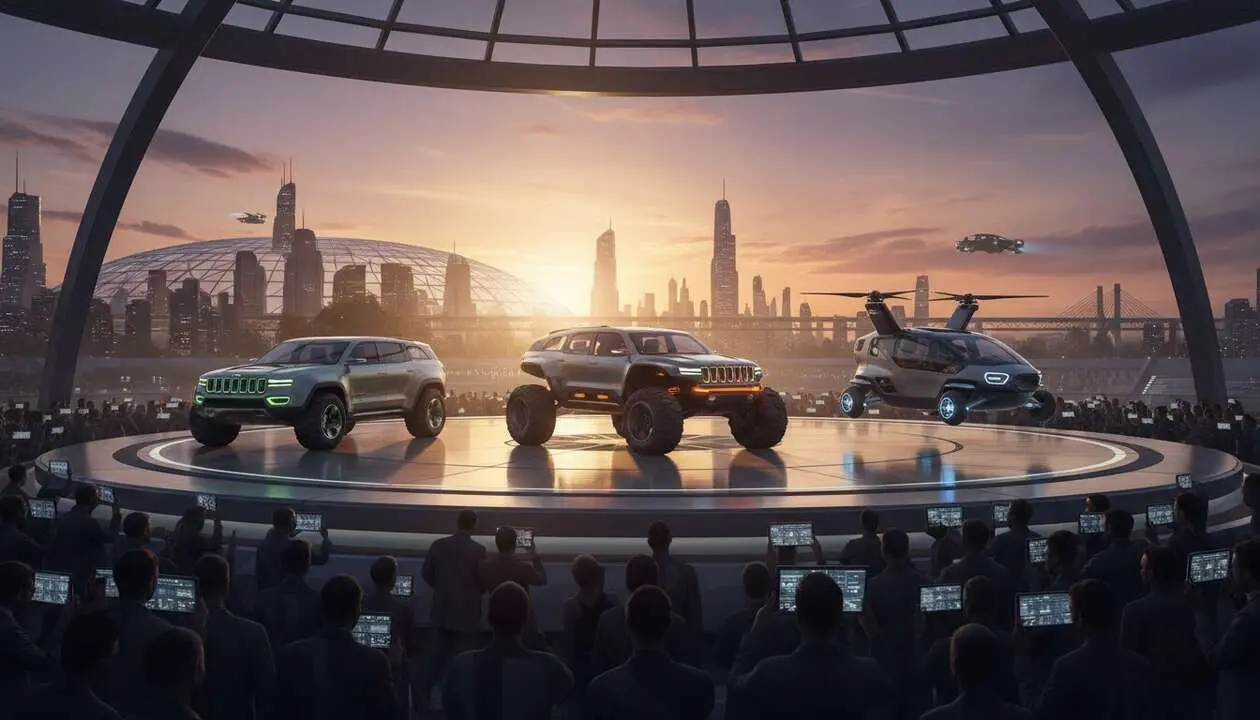  Tres nuevos modelos Jeep que revolucionar&aacute;n el mercado automotriz antes del a&ntilde;o 2030 con innovaci&oacute;n y dise&ntilde;o avanzado &mdash; Imagen generada por IA 