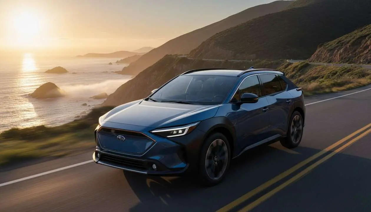  Subaru Solterra 2026 SUV el&eacute;ctrico con dise&ntilde;o renovado y autonom&iacute;a mejorada para conducir sin preocupaciones &mdash; Imagen generada por IA 