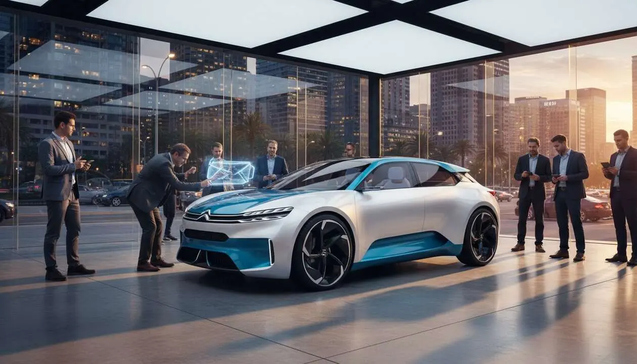  Citro&euml;n presenta su innovador coche el&eacute;ctrico que revoluciona el mercado automotriz con tecnolog&iacute;a &uacute;nica y dise&ntilde;o moderno &mdash; Imagen generada por IA 