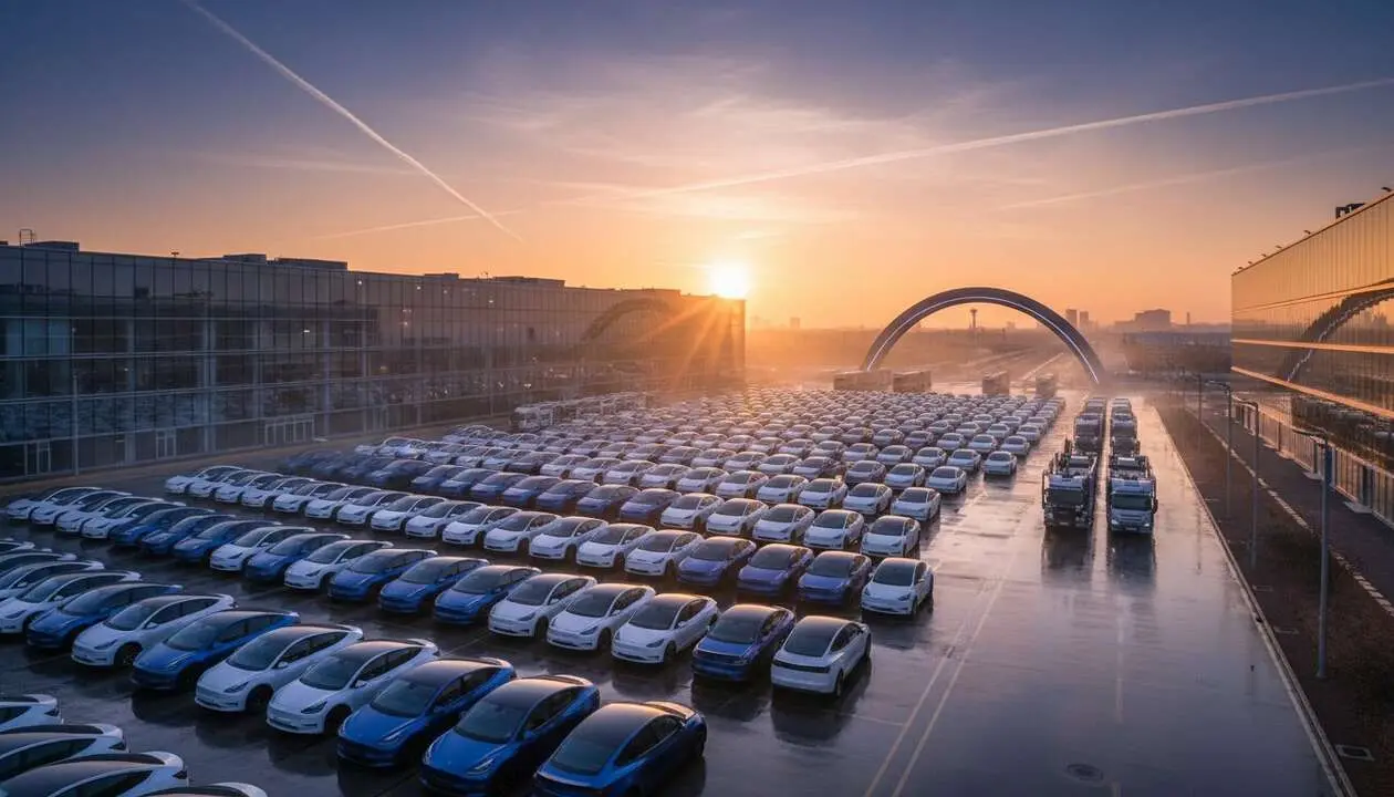  Tesla Model Y lidera las ventas en China en junio, recuperando el liderazgo con &eacute;xito destacado &mdash; Imagen generada por IA 