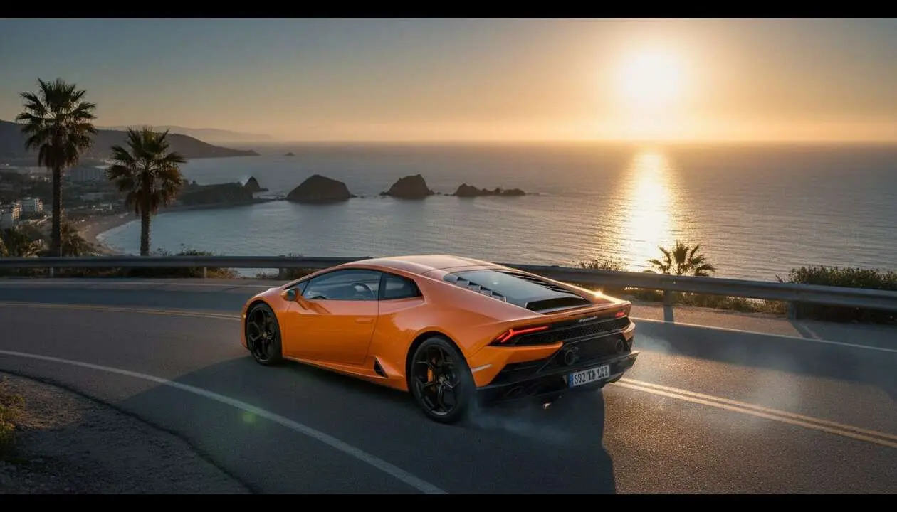  Lamborghini Hurac&aacute;n Evo RWD en detalle mostrando su dise&ntilde;o exclusivo y rendimiento excepcional &mdash; Imagen generada por IA 