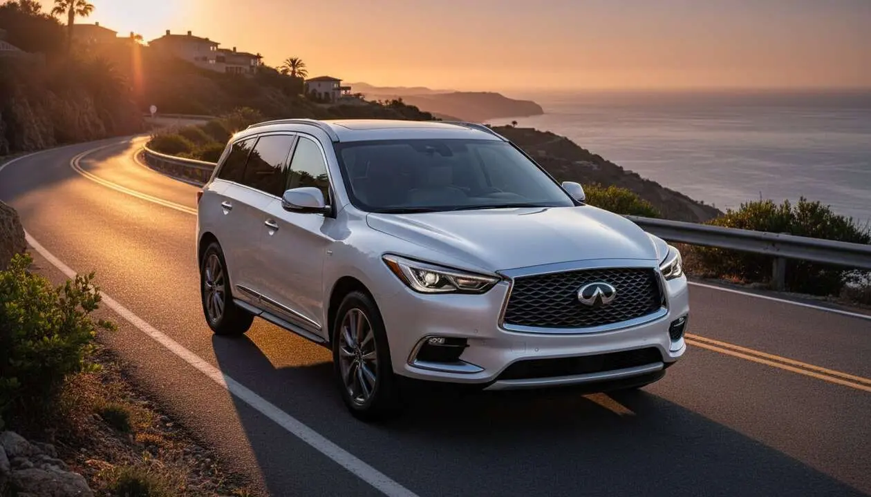  Infiniti QX60 2024 mostrando su dise&ntilde;o de lujo y avanzada tecnolog&iacute;a en un entorno moderno y sofisticado &mdash; Imagen generada por IA 