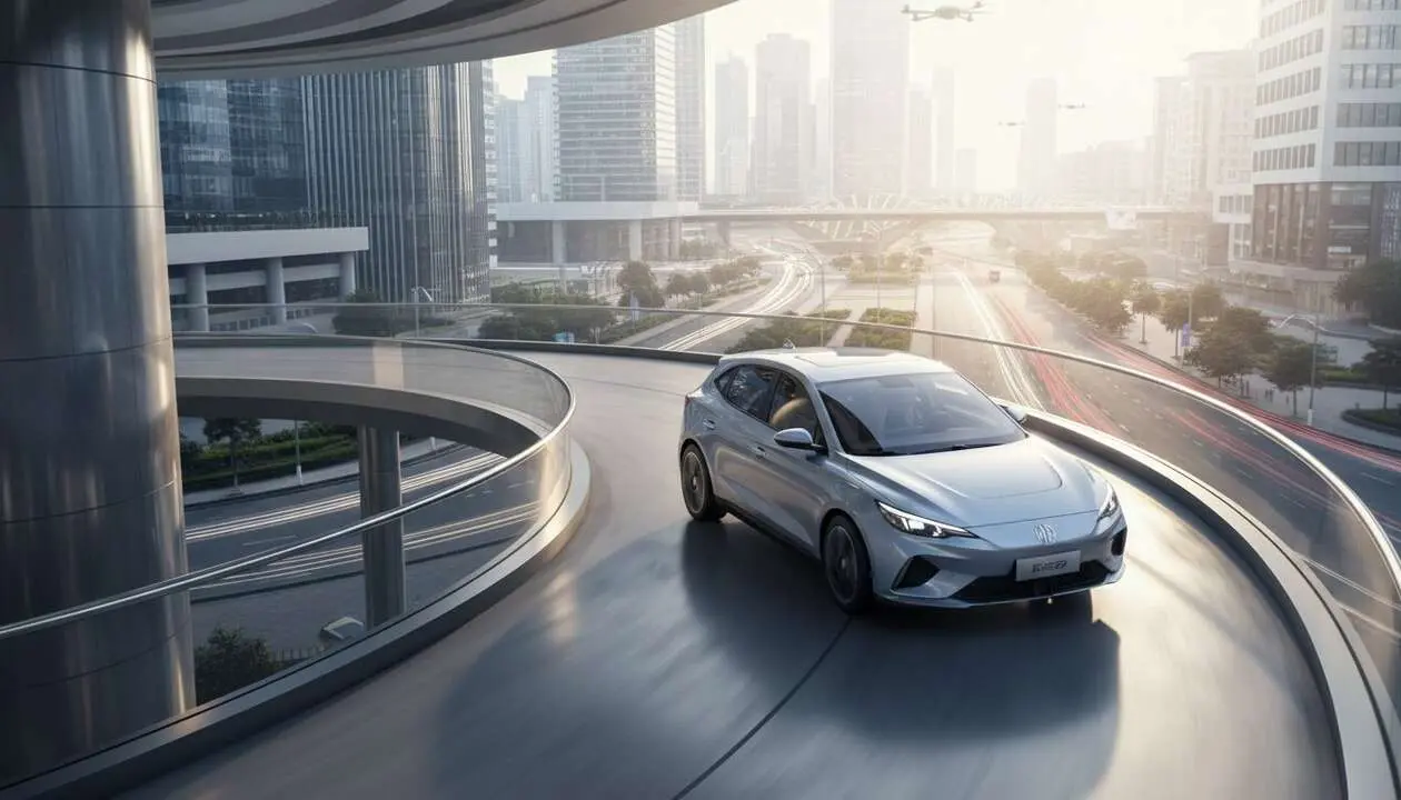  MG Mulan 2024 el&eacute;ctrico compacto innovador dise&ntilde;ado para competir en el mercado de coches el&eacute;ctricos en 2024 &mdash; Imagen generada por IA 