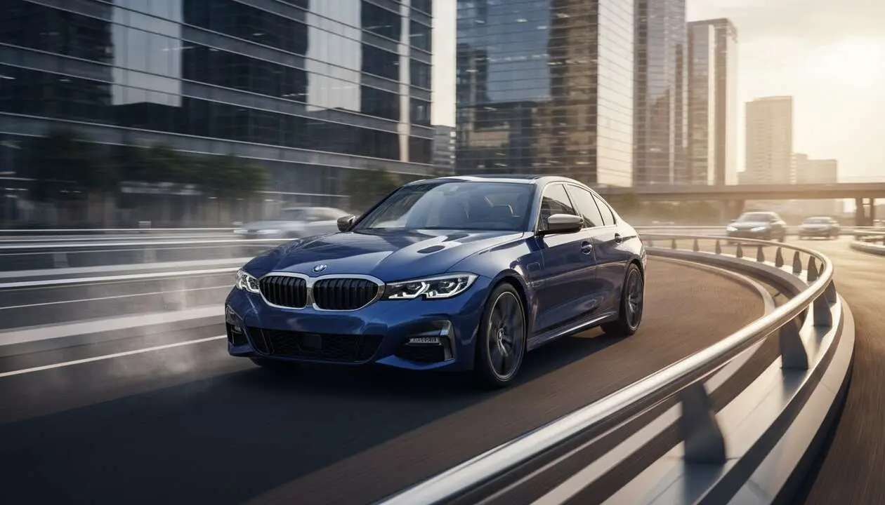  BMW 330e 2026 deportivo h&iacute;brido pr&oacute;ximo lanzamiento con novedades y caracter&iacute;sticas actualizadas &mdash; Imagen generada por IA 