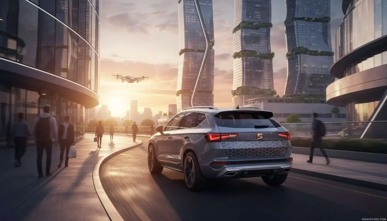  Seat Ateca 2026 presentado con un dise&ntilde;o innovador y tecnolog&iacute;a avanzada que marca una nueva era en veh&iacute;culos SUV compactos &mdash; Imagen generada por IA 