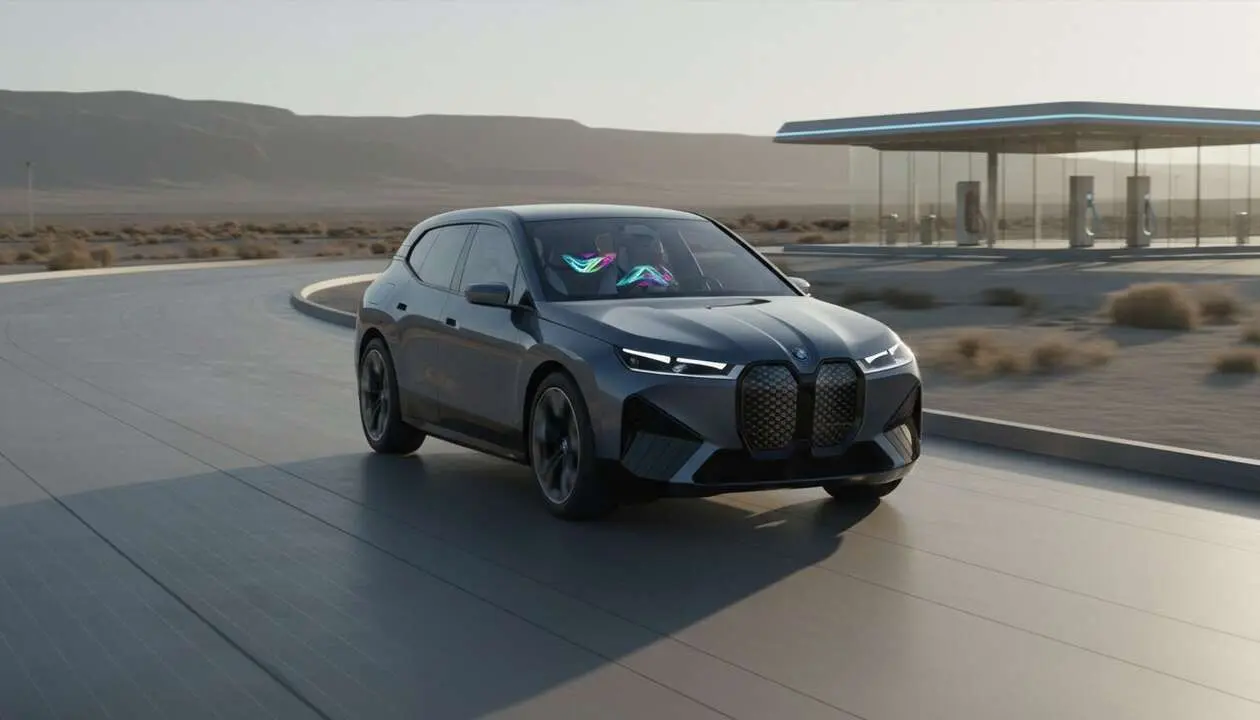  BMW iX destaca por innovaciones &uacute;nicas que revolucionan la conducci&oacute;n el&eacute;ctrica y mejoran la experiencia de manejo sostenible &mdash; Imagen generada por IA 