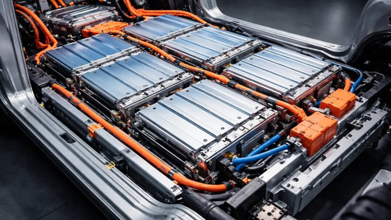Bater&iacute;a de un coche el&eacute;ctrico