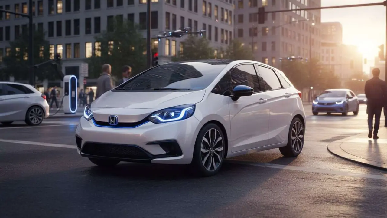  Honda Jazz 2026 h&iacute;brido japon&eacute;s moderno y eficiente para moverse con estilo en la ciudad &mdash; Imagen generada por IA 