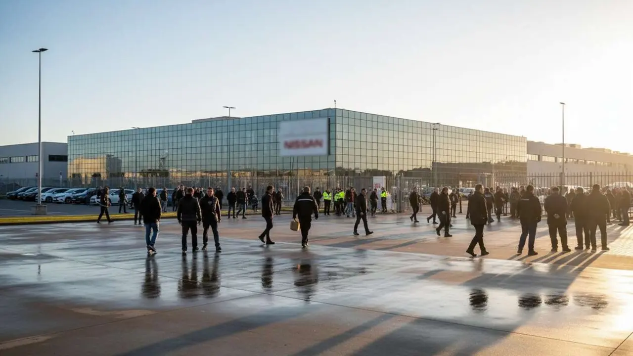  Nissan 2026 enfrenta despidos masivos y anuncia cambios importantes en sus f&aacute;bricas de Europa con futuro incierto &mdash; Imagen generada por IA 