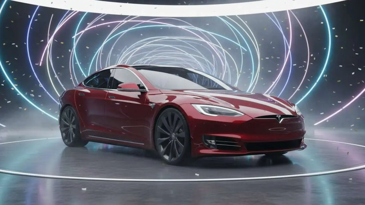  Tesla Model S edici&oacute;n limitada especial despedida con dise&ntilde;o exclusivo y tecnolog&iacute;as avanzadas que enamoran fans y conductores electricos &mdash; Imagen generada por IA 